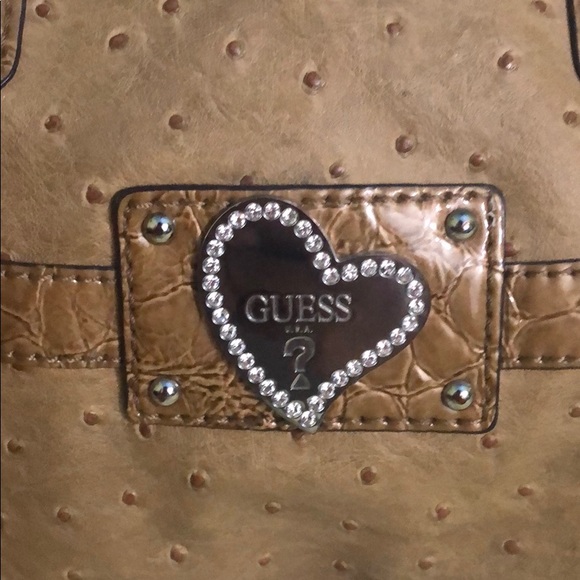 GUESS Beige Burnley Box Satchel - Picture 5 of 8